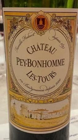 2019 Château Peybonhomme les Tours Le Bonhomme France Bordeaux Cotes