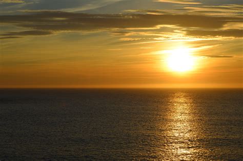 Sunset In The Atlantic Ocean Free Stock Photo - Public Domain Pictures