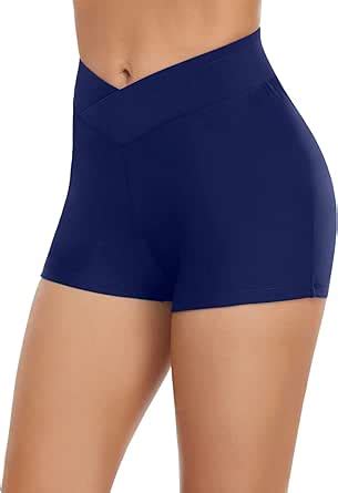 Generisch Swim High Shorts Beach Bikini Bottoms Slips Bottom Running Beach Damen Bikini