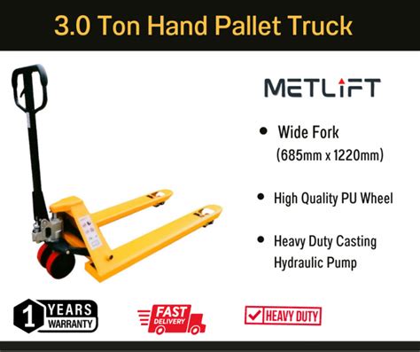 Premium Heavy Duty 30 Ton Hydraulic Manual Hand Pallet Truck
