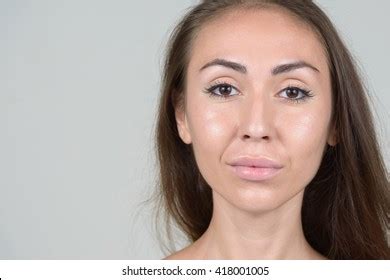 Portrait Head Shot Blond Model Naked Stock Photo Shutterstock