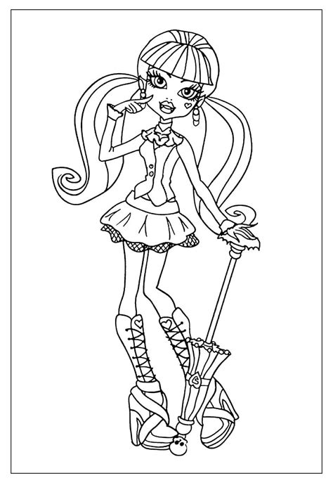 Monster High Para Colorir - Desenhos da Monster High para Colorir e Pintar