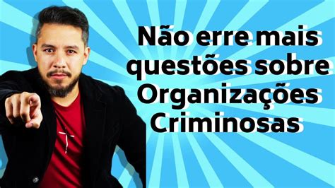 Conceito De Organização Criminosa Youtube