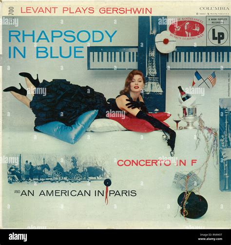 Vintage Vinyl Lp Cover Levant Plays Gershwin Rhapsody In Blue Oscar