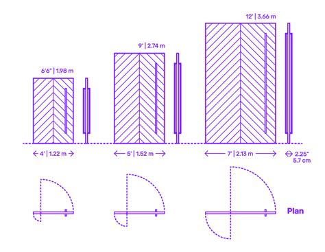 Pivot Door - Angled Dimensions & Drawings | Dimensions.com