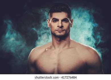 Handsome Hispanic Man Naked Torso Posing Stock Photo Shutterstock