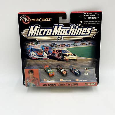 Nascar Micro Machines Gordon Irwin Jarrett Winners Circle Green Flag