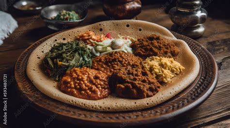 injera Stock Illustration | Adobe Stock