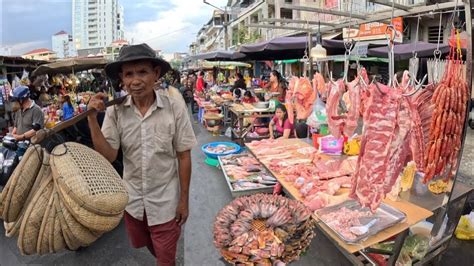 Best Cambodian Street Food Walking Tour Tuol Tompoung Market In Phnom