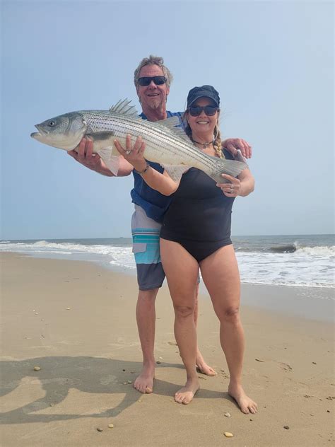 Jamie Striped Bass Delaware Surf Fishing