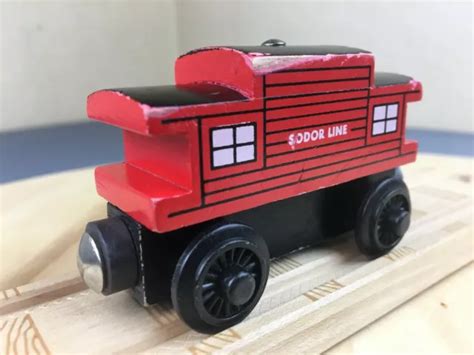 THOMAS THE TANK Engine Wooden Train Sodor Line Caboose 1996 Version