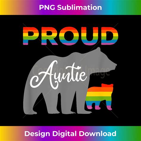 Rainbow Pride Flag Bear Proud Auntie And Gay C Minimalist Inspire Uplift