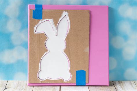 DIY Easter Bunny Canvas Wall Art • Rose Clearfield