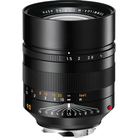 Leica Summilux M 90mm F 1 5 ASPH Lens 11678 B H Photo Video