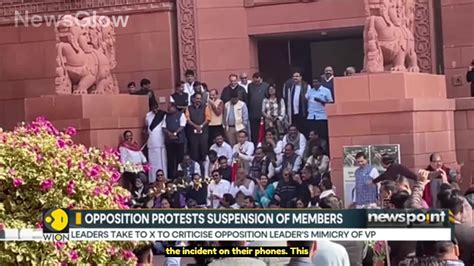 Winter Session Opposition Mps Suspended One News Page Video