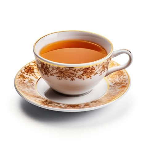 premium ai image  cup  hot tea isolated
