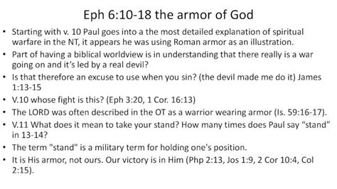 Pdf Eph 6 10 18 The Armor Of God · Eph 6 10 18 The Armor Of God