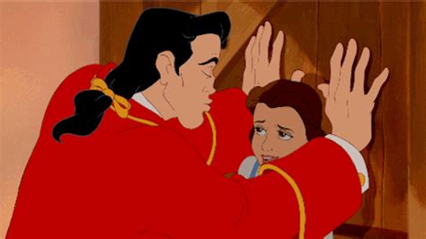 Belle And Gaston Beauty And The Beast Disney Kiss GIFs POPSUGAR Love Sex Photo 22