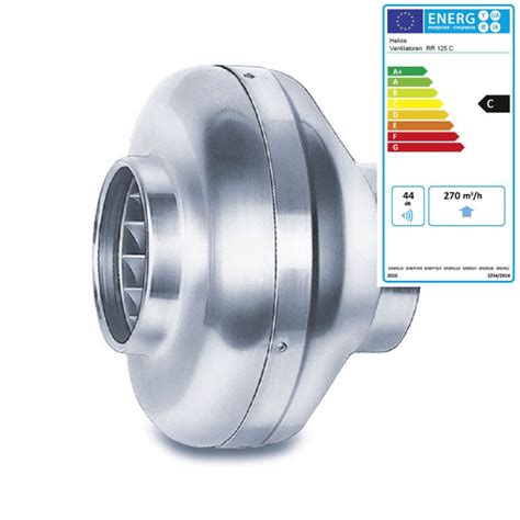 Helios Radial Rohrventilator Inlinevent Rr C Zweistufig