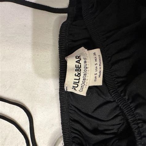 Black Bikini Set Small Pull Bear Bikini Top And US Depop