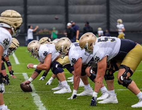 Notre Dame Football Names New Starting Offensive Line Insidendsports