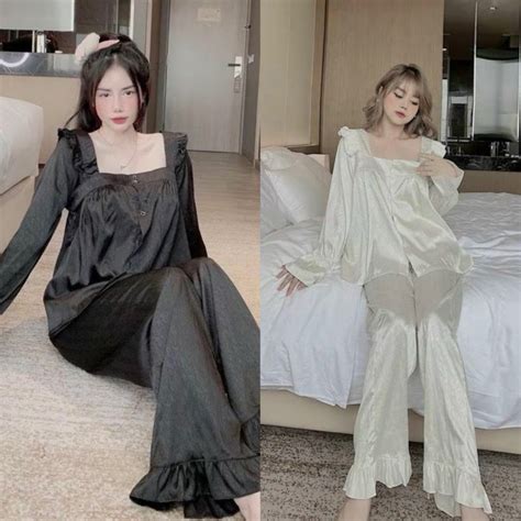 B Pijama N Tay D I C Vu Ng Si U Hot Ch T Li U L A X C M M M T M N Shopee Vi T Nam