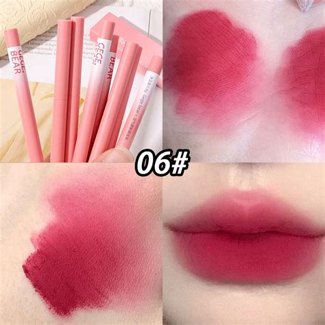 Colors Nude Lipliner Pencil Velvet Matte Smooth Lipstick Pen Waterproof Non Stick Cup Lasting