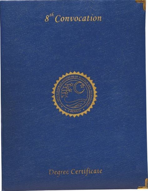 pvc coated paper blue convocation certificate folders  college