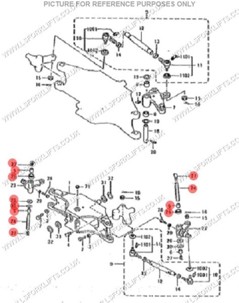 Caterpillar King Pin Kit Ls6504 Lsfork Lifts