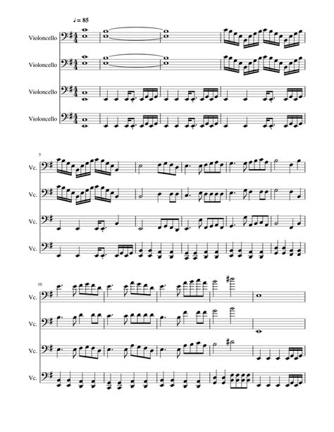 Transformers Prime Intro By Timothy R O Wood Sheet Music For Cello