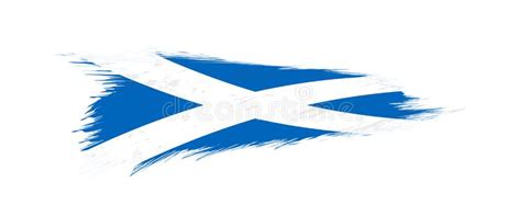 Bandera De Escocia En Movimiento Del Cepillo Del Grunge Ilustración del