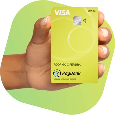 Cartão Da Conta Pagbank Internacional Visa Cartão Grátis Para Compras