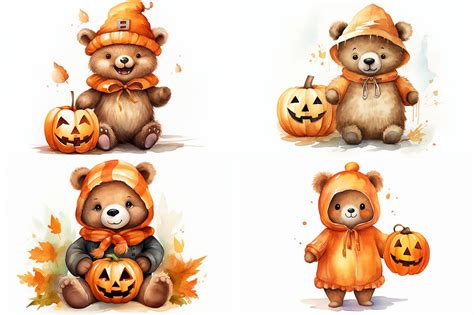 Halloween Bear By artsy-fartsy | TheHungryJPEG