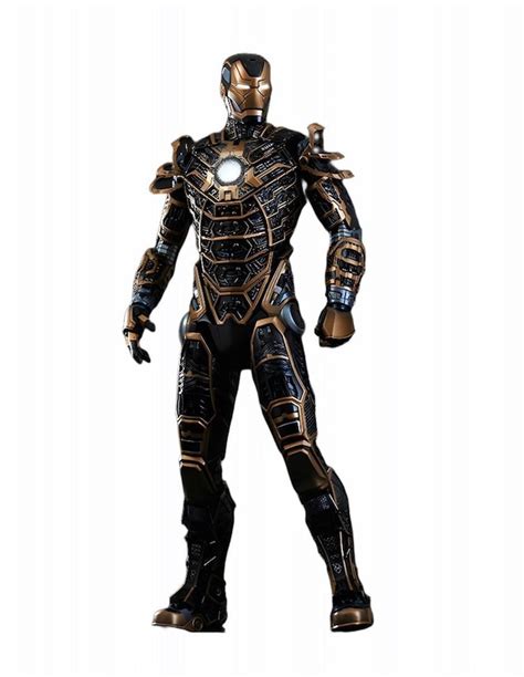 Figura de colección Marvel Studios Iron Man Hot Toys con luz articulada 1