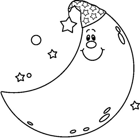 Desenho Da Lua Para Colorir