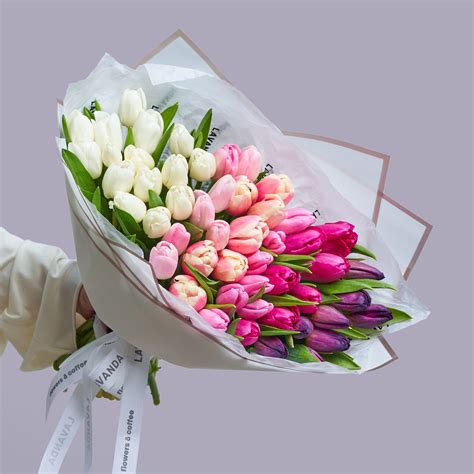 Тюльпановый градиент - купить с доставкой в Омске - LAVANDA