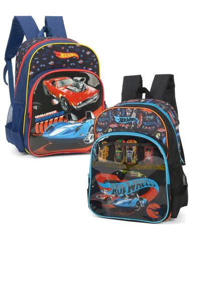 Mochila Escolar De Costas Hot Wheels Carrinho Luxcel Mochila Infantil Magazine Luiza