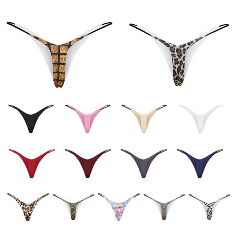 Vrouwen Sexy Thong Low Rise Double Layer Bikini Slips Bikini Voor