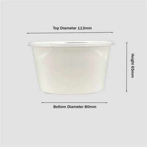 Milky White Plastic Round Container Ml At Rs Piece Plastic