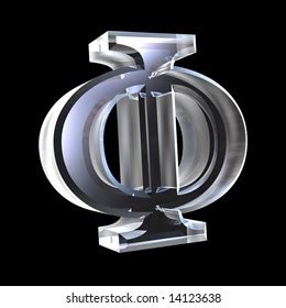 Phi Symbol Glass D Stock Illustration Shutterstock