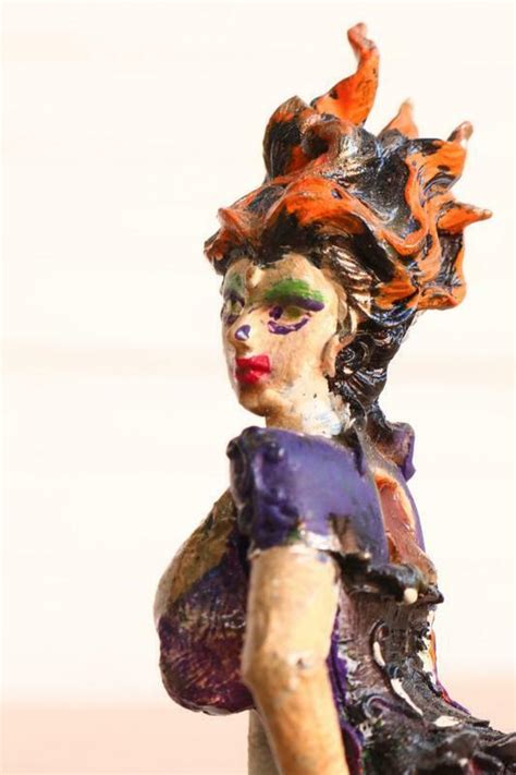 Modified Fairy Figure Statue No Wings Big Tits Hand Made Painted