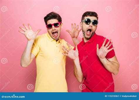 Ritratto Di Una Coppia Maschio Gay Allegra Immagine Stock Immagine Di Amicizia Svago