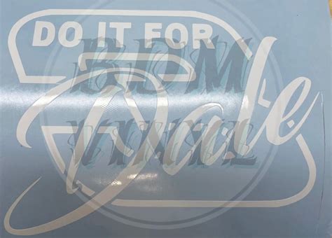 Do It For Dale Decal 65x5 Etsy