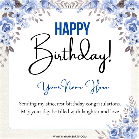 Happy Birthday Wish Status Image Card With Your Name Free