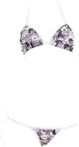 Amazon Cute Micro Bikini Japanese Anime Bra And Panty Set Cosplay Thong Bikini Lolita
