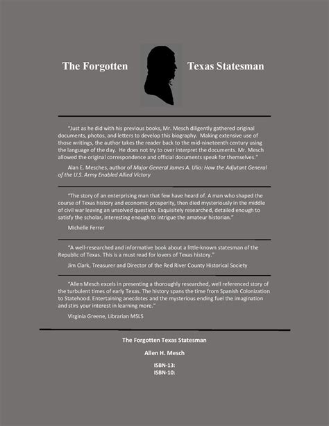 The Forgotten Texas Statesman | Allen Mesch