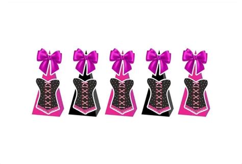 Caixinhas Cone Para Doces Chá De Lingerie Pink Parcelamento sem juros