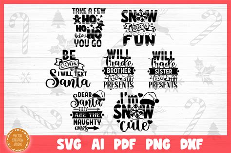 Funny Christmas Svg Bundle Cut Files By Vectorcreationstudio