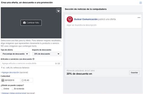 C Mo Crear Una Oferta En Facebook Qu Sar Comunicaci N