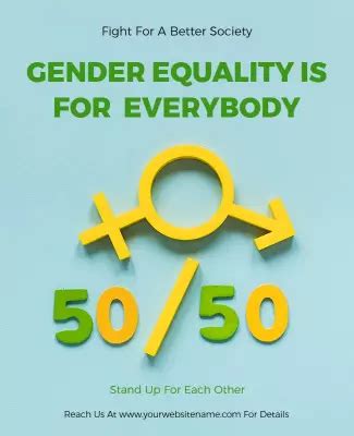 Gender Equality Poster Template